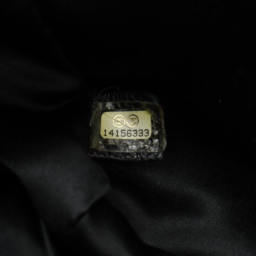 Chanel Нагрузка Сумка-тоут A48019 COCO Mark черная кожа Женская Б/У