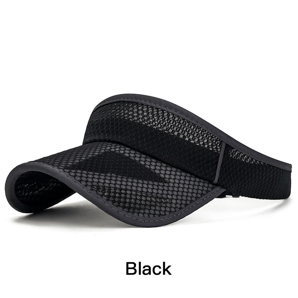 Adjustable Breathable Anti UV Empty Top Sun Visor Unisex Cap For Outdoor Sports Tennis Golf Running Beach Travel Party