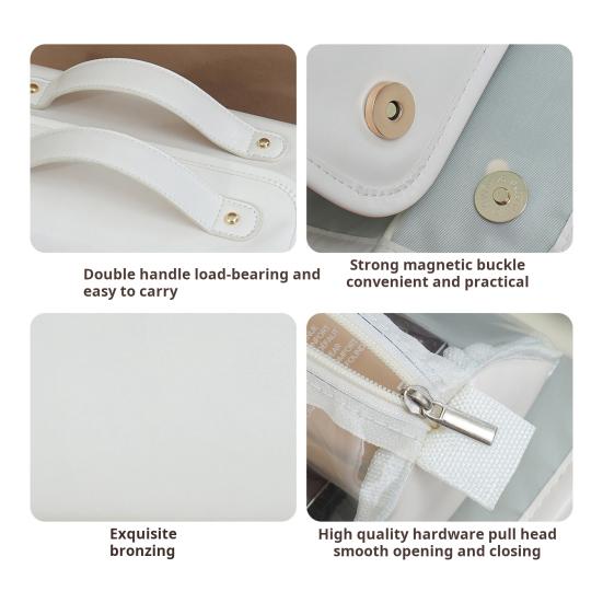 Водонепроницаемая косметичка с 4 прозрачными съемными отделениями, вместительная, с застежкой-молнией, с несколькими отделениями, подвесная косметичка