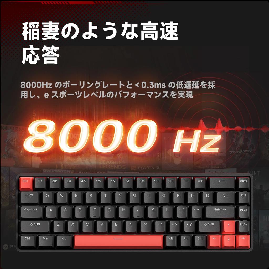 DIERYA X TMKB T68 Rapid Trigger Mechanical Gaming Keyboard Magnetic Switch Keyboard RGB Backlight Wired Compact 68 Keys All Keys No Collision