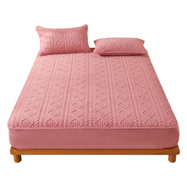 Новая мода, хлопковое утолщенное покрывало, бархатное зимнее теплое простынь, защитный чехол для матраса, утолщенное покрывало, наматрасник