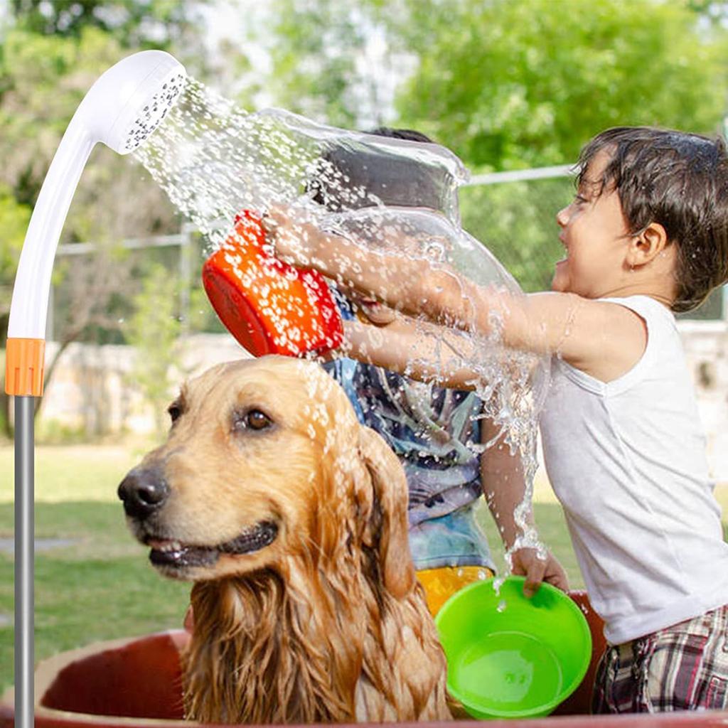 Портативный душ для кемпинга, 2022, электрический душ для улицы/в помещении с дисплеем заряда батареи, 2 режима потока