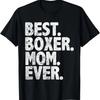 Лучшая мама боксёра на свете Смешная винтажная футболка в подарок на День матери для мамы собаки
