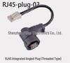 Водонепроницаемый разъем-вилка RJ45 CAT5e/CAT6a Gigabit IP67/IP68 Монтаж на переднюю/заднюю панель