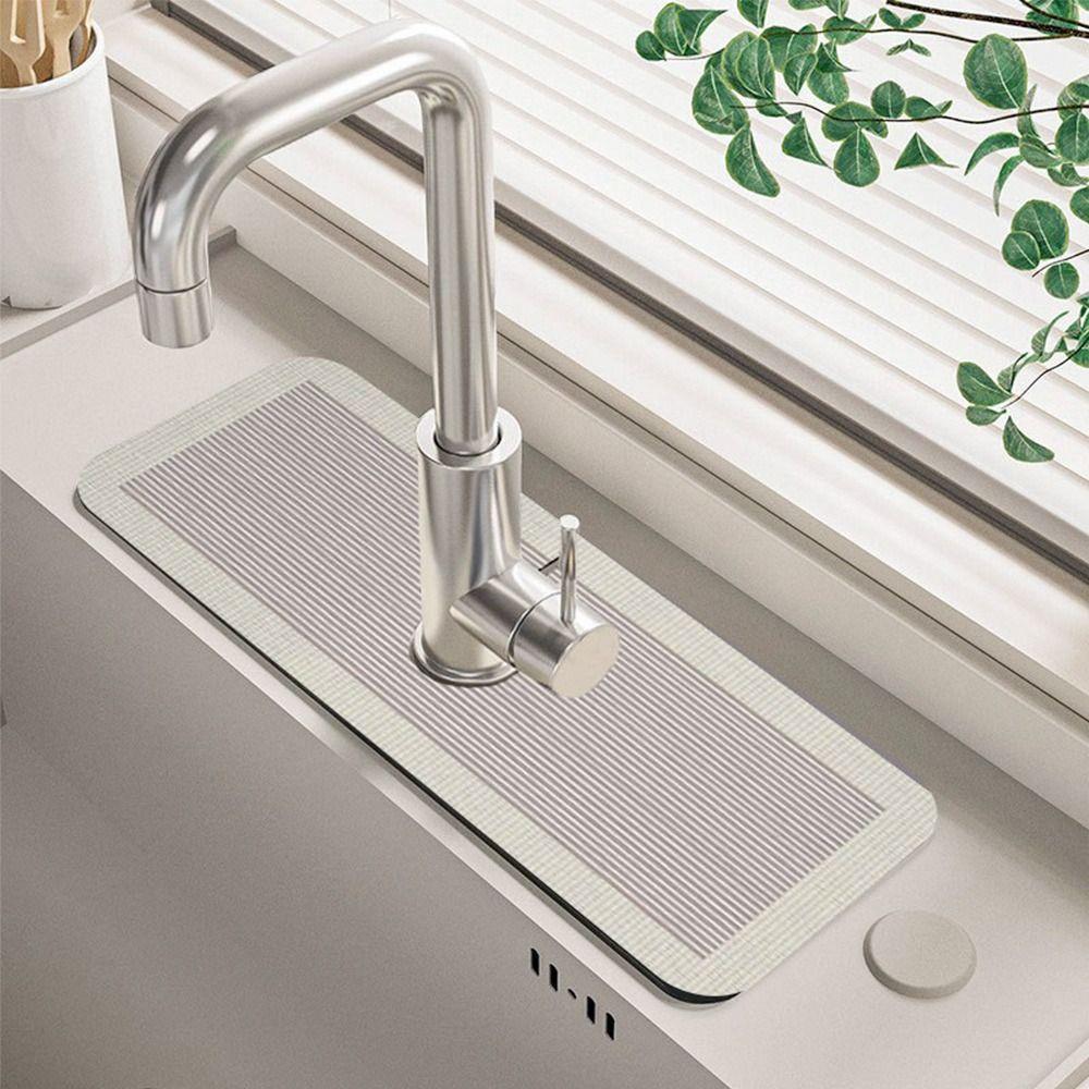 Diatom Mud Faucet Absorbent Mat Countertop Protector Diatom Mud Pad Faucet Absorbent Pad Kitchen
