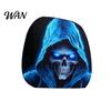 Wear-resistant Headrest Cover Funny Car Covers, Ice Silk Double Side Reusable Print, Stretchable Universal Auto Seat Neck Pillow Protector Breathable