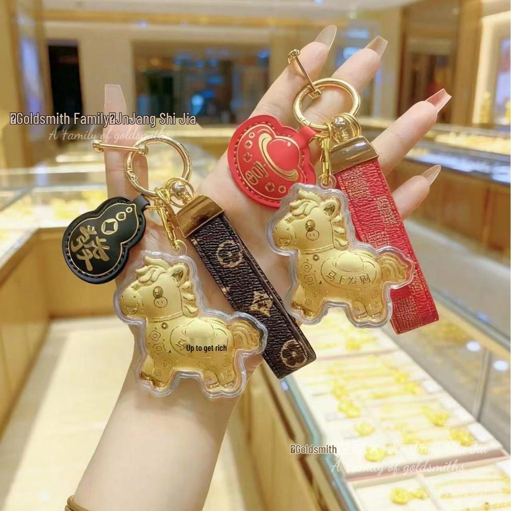 Кулон-брелок Пегас из золота 999 пробы - Подарок в стиле принцессы