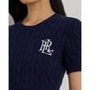 Свитер Lauren Ralph Lauren с коротким рукавом, вязаный косами, из хлопка Wmlrswesn820187410