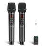 JAMELO Wireless Microphone, Rechargeable Dynamic Microphone, 2.4GHz, 6 Reverb Modes, 3.5mm Receiver, High-Quality Sound, 1/8" Output, for Amplifiers,