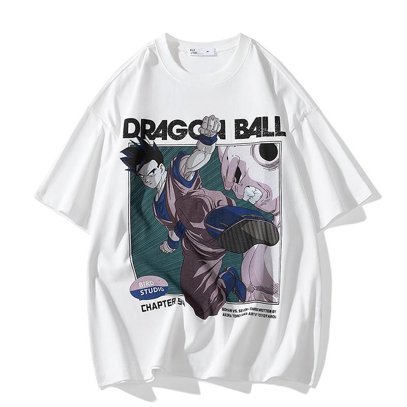 Dragon Ball 2026 Лето 100% Хлопок Мастер Роши С принтом Сон Гоку Фитнес Футболка Винтаж Харадзюку Унисекс Детская Футболка Топ Y2k