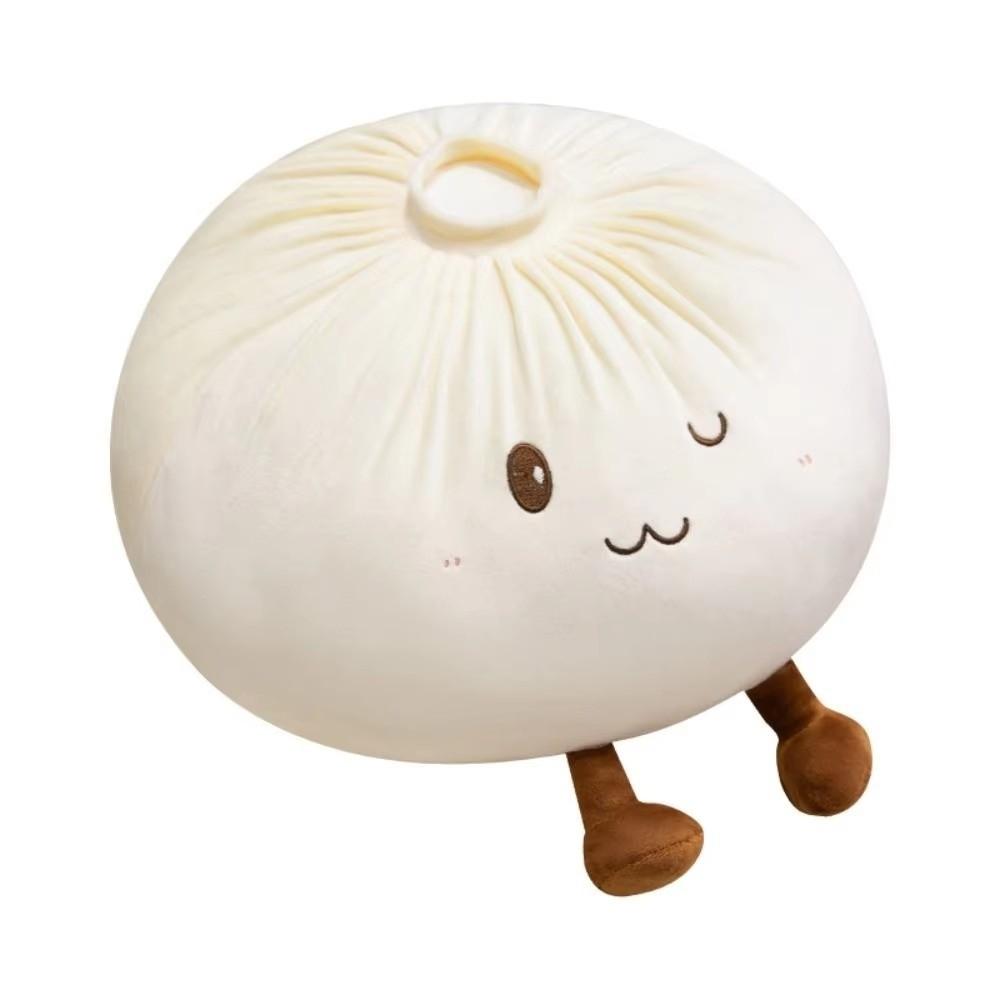 Super Soft Steamed Bun Plush Toy Fluffy Comfortable Dumpling Plush Toy Bun Plush Doll Kids Present