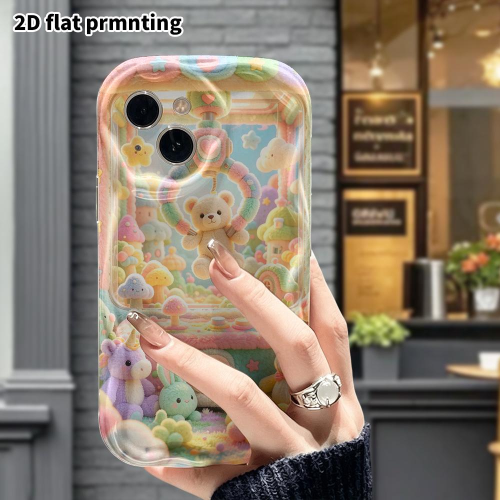 Phone Case: 2D flat, suitable for iPhone 18 17 16 15 14 13 12 Pro protective case, claw machine, perfect Christmas and Halloween holiday gift