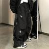 Женская одежда Harajuku Oversized Y2k Мешковатые прямые широкие брюки в стиле хип-хоп Брюки-карго Черные джоггеры Корейская уличная одежда