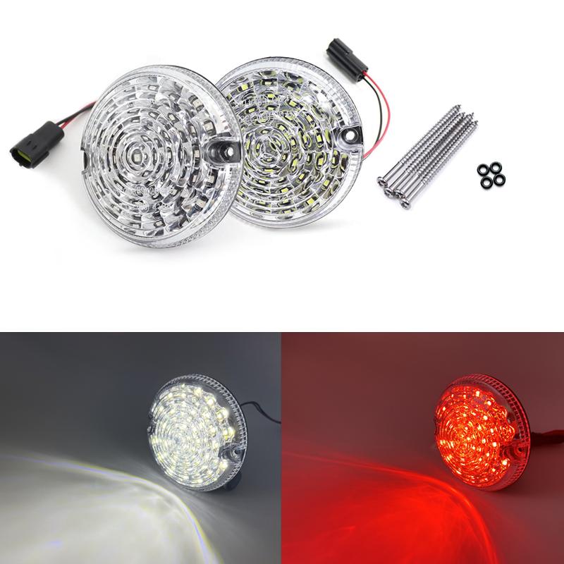 For Land Rover Defender 90/110 1983-2016 Clear Lens LED Rear Tail Lamp Brake Fog Reverse Front Side Indicator Position Light BQ7