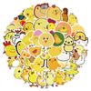 50 Cartoon Cute Little Yellow Chicken Stickers Personalized Decorative Suitcase Notebook Waterproof and Removable Without Repeating Stickers
