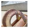 2023 Trend: Women's Genuine Leather Shoulder Bag - Snake Pattern Princess Diana Handbag