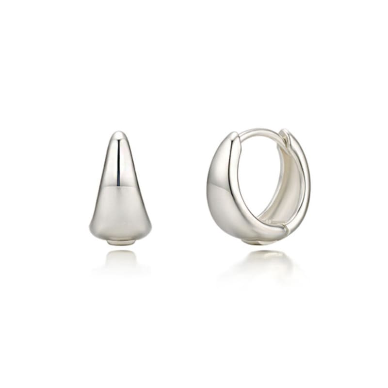 PAIGEFLYNN JEWELRY [Серебро 925 пробы] Серьги-кольца «Капля» с застежкой one-touch