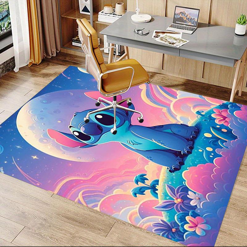 Stitch Space Adventure Carpet For Playroom Bedroom Living Room Sofa Home Decorkids Game Area Rug Nonslip Floor Mat