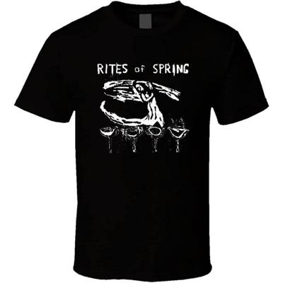 Rites of Spring Пост-хардкор Группа Ретро Черно-белая Футболка Мужская