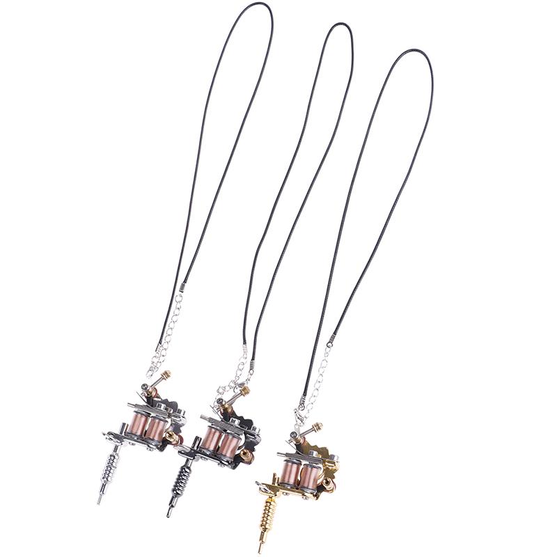 1X Мини-тату-машинка, брелок для ключей в стиле панк, подвесное украшение