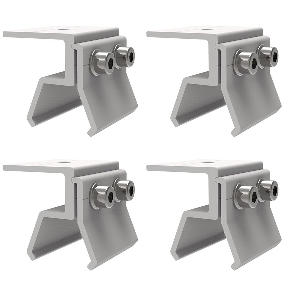 Фиксатор фальцевого кронштейна солнечной панели Монтаж PV-модуля Стоячий фальцевый зажим Монтажная опора солнечного модуля Стеллажи Источники солнечной энергии