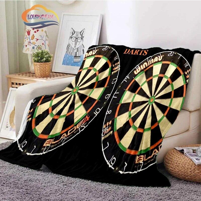 Darts Pattern Blanket Blank Series Ice and Fire  Cashmere  Fashion  Portable Flannel Warm Sofa Bed  Camping