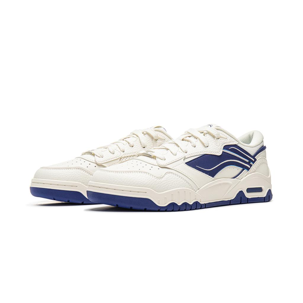 Li Ning Moon White 3 Скейтбордические кроссовки Мужские Низкие Бело-синие AGCV077-8