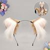 Handmade Faux Fur Cat Ears Headband Tail Set Cosplay Anime Convention Kawaii Animal Costume Accessory
