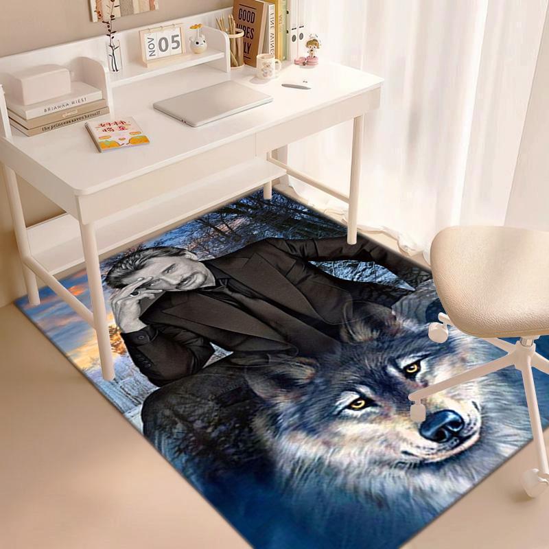 French legendary rock singer and actor Johnny Hallyday carpet is suitable for living room and bedroom doormats office balcony decorative carpet V14
