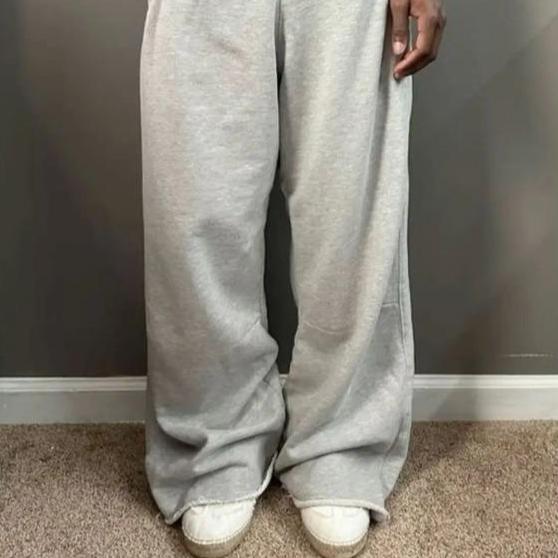 Женские серые спортивные брюки свободного покроя, корейские модные базовые брюки для бега, мужские повседневные брюки в стиле хип-хоп в стиле Харадзюку