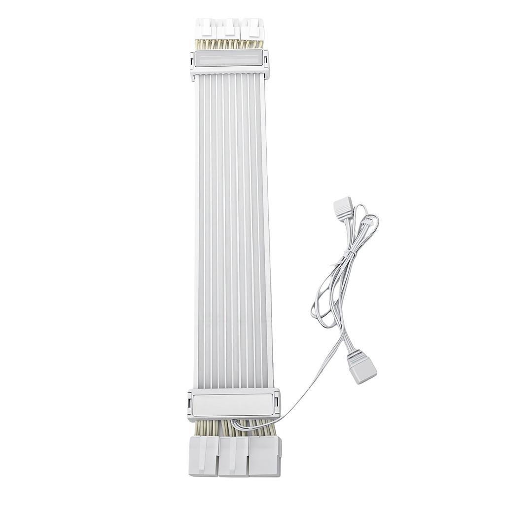 132 LED RGB Cable Extension 3x8 Pin GPU 24 Pin Motherboard Extension Cable 5V 3 Pin Addressable RGB LED Strip for PC