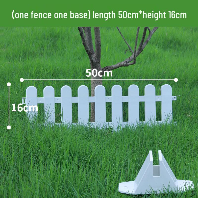 Пластиковый штакетник двойного назначения для сада, цветника, двора или школы