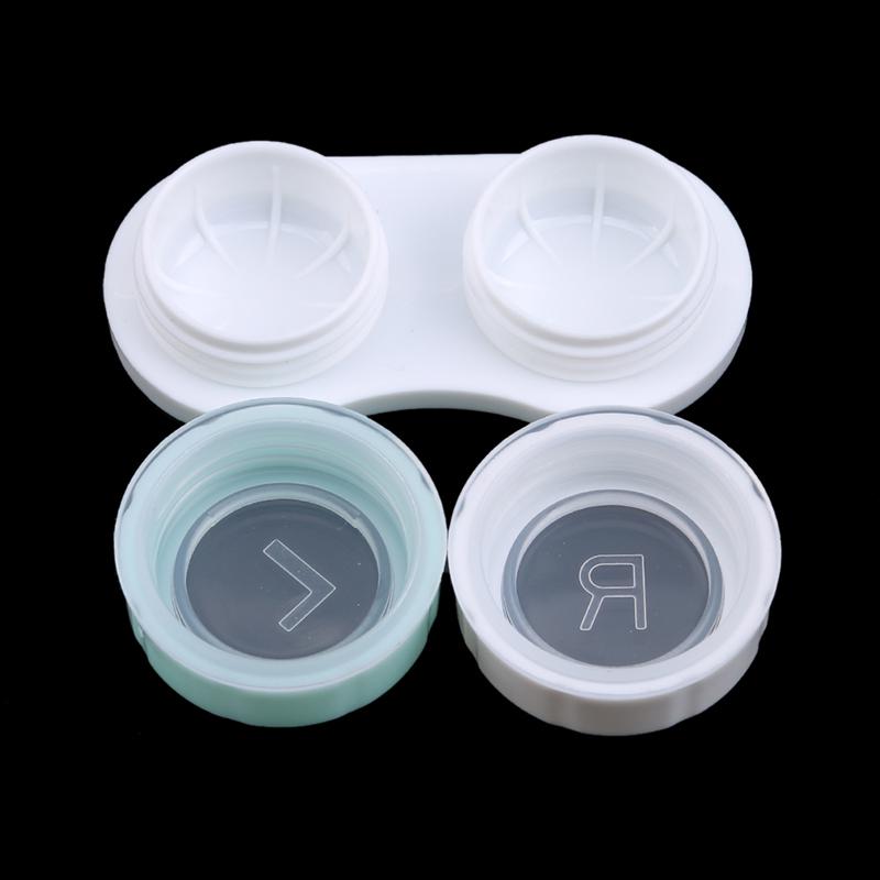 Прозрачные наборы с двойной коробкой из 6 шт., футляр для контактных линз, герметичный контейнер, коробка для линз