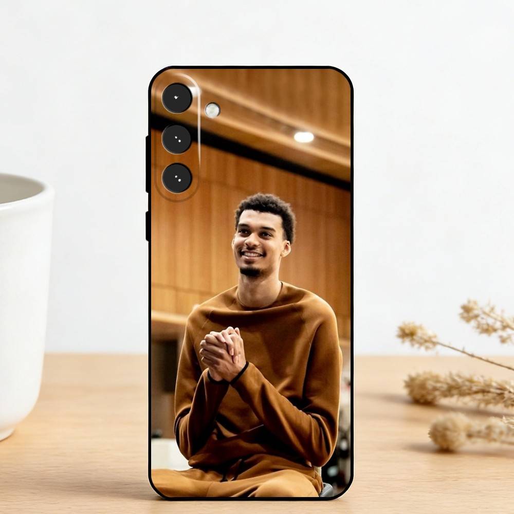 B-Basketball Star V-Victor W-Wembanyama    Phone Case For Samsung Galaxy A73,A72,A71,A70,A53,A52,A51,Others Soft Black Cover