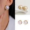 Fashion Inlay Stud Earrings Alloy Ear Stud Jewelry Accessory French Retro Earrings Gift for Women