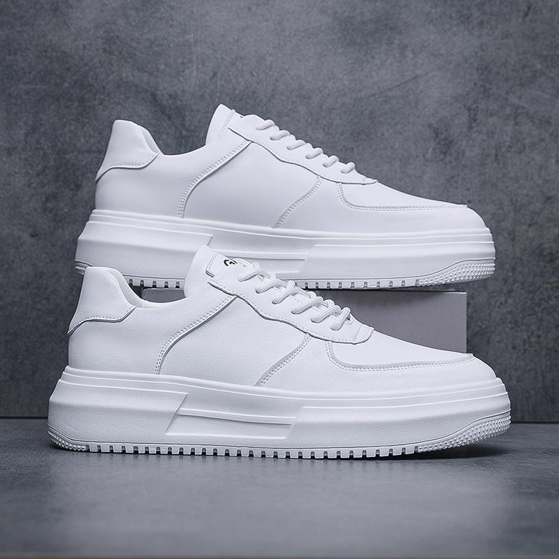 Нишевая ретро обувь для доски осень и зима новая мужская обувь нишевая маленькая белая обувь мужская толстая подошва Guochao желтые туфли Wenzhou spot