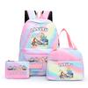 3Pcs/set Printed Backpack with Lunch Bag Pencil Case Student Teenager Boy Girl Bagpack Women's Backpack Set Travel Bag