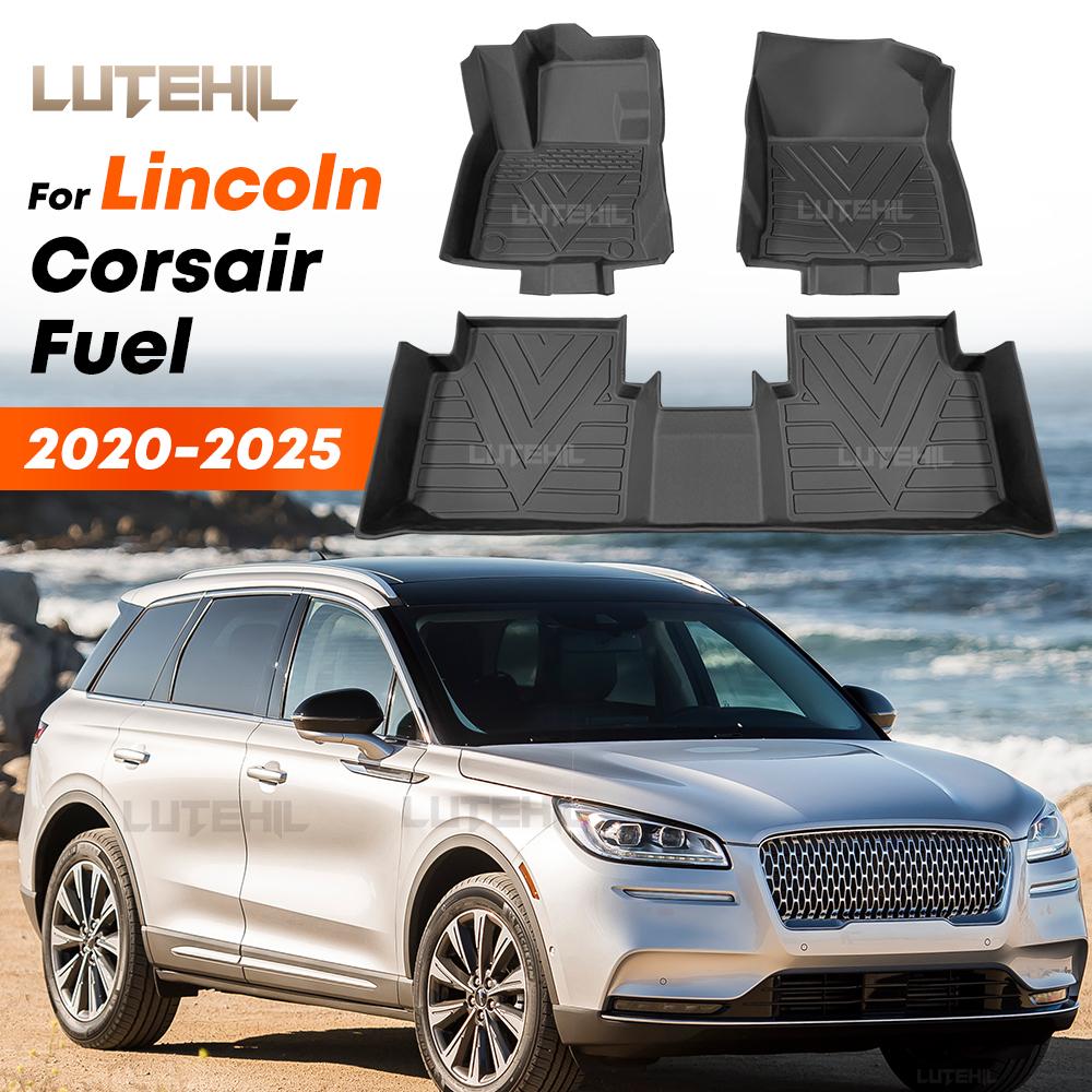 For Lincoln Corsair Fuel 2020-2025 2024 2023 Custom All-Weather TPE Floor Mat Carpet Cover Auto Interior Protector Accessories tk2