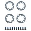 4PCS Brake Gasket Spacer Set for Electric Scooter and E Bike 6 Holes Disc Washer 25mm Suitable for 44MM Rotors Includes Screws