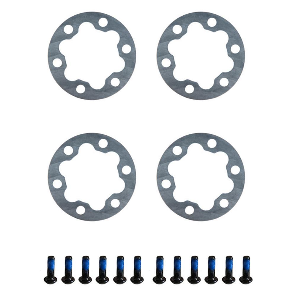 4PCS Brake Gasket Spacer Set for Electric Scooter and E Bike 6 Holes Disc Washer 25mm Suitable for 44MM Rotors Includes Screws