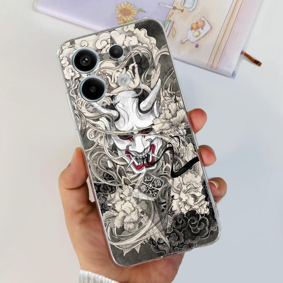 For Xiaomi Poco X6 5G Case PocoX6 Pro New Fashion Painted Cover Clear Silicone Phone Case For Xiaomi Poco X6 Pro X6Pro 5G Bumper
