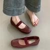 Square Toe Women Ballet Flats Shoes Fashion Shallow Elastic Band Spring Autumn Ladies Comfort Soft Sole Ballerina Shoes