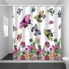 JINRUN Bathroom Thickened Waterproof Curtain Mildew Proof Shower Curtain Shower Partition Curtain Shower Curtain Bathroom Curtain Free Perforation