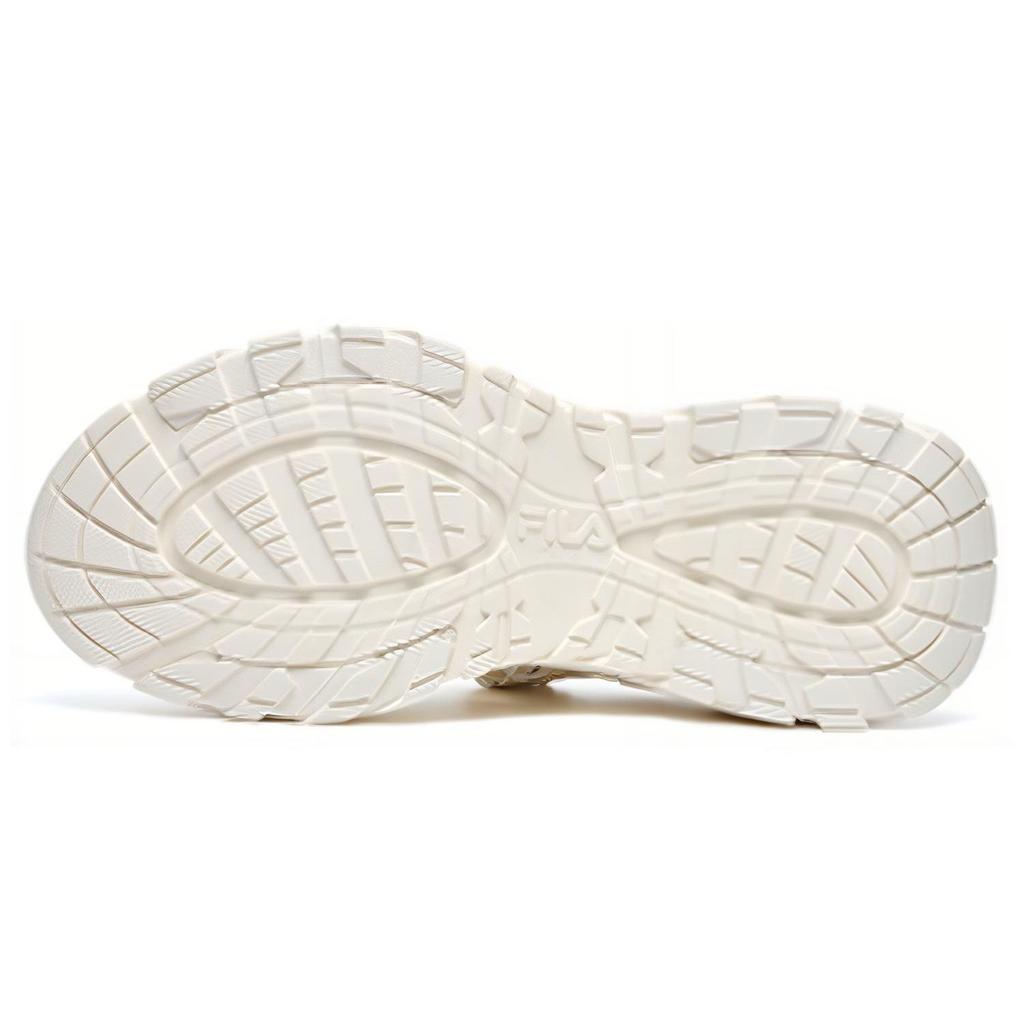 Fila Сандалии Fishbone Кожа Толстая подошва Увеличение роста Спортивные Удобные Пляжные сандалии Женские сандалии Белые F12W221407FAG