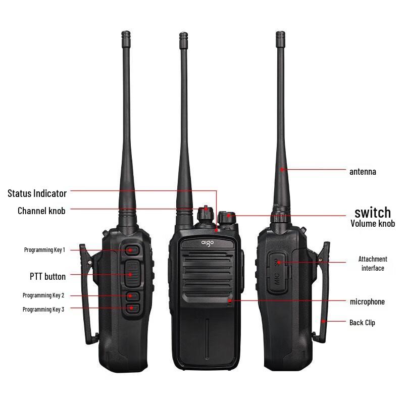 Профессиональная рация aigo E508 с большим радиусом действия (Китайская версия)