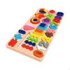 Деревянный сортер форм для обучения детей 1-3 лет, развитие мелкой моторики, игрушка для сопоставления 5 в 1