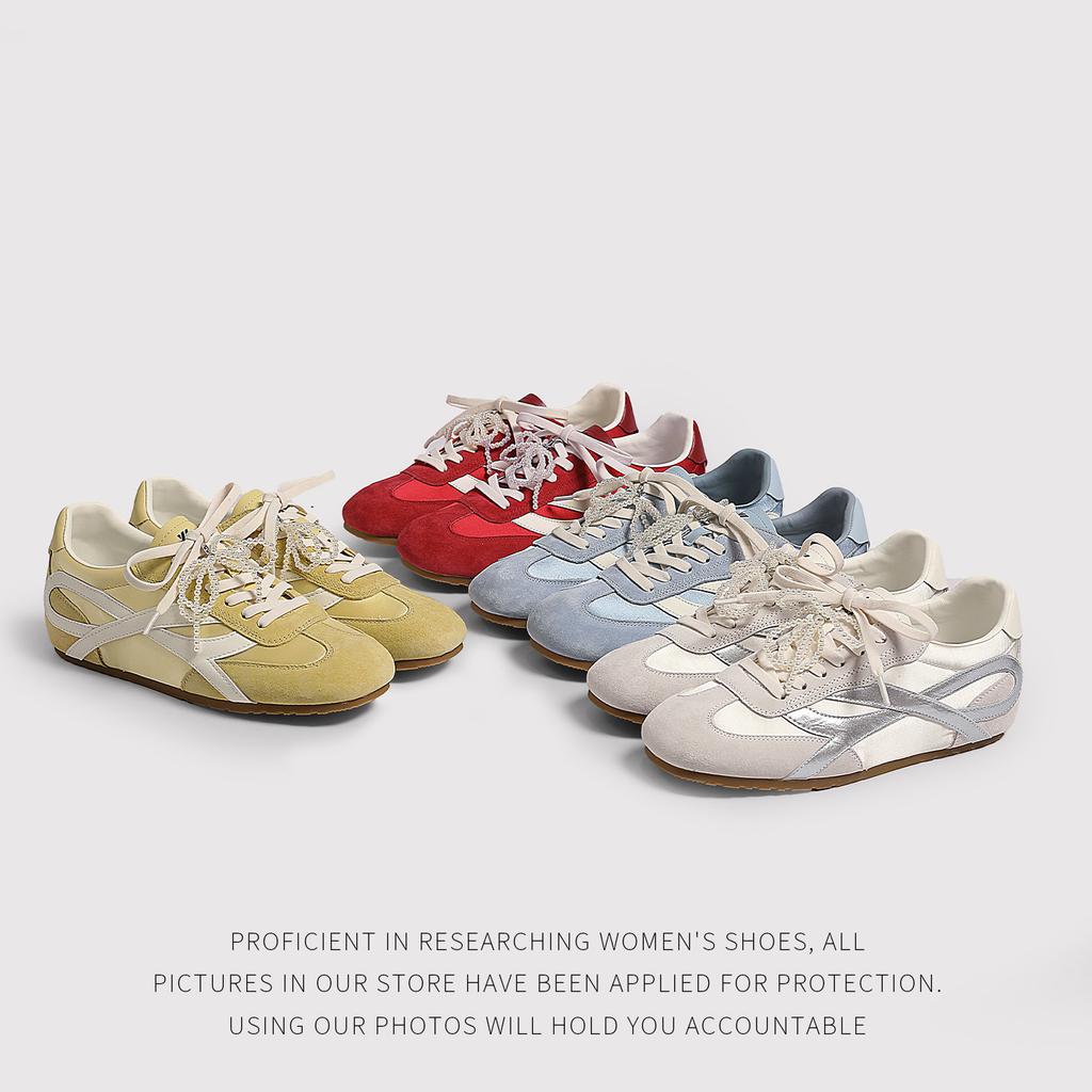 Ballet Style Leather Forrest Gump Shoes Women'S Retro Versatile German Training Shoes Casual Sports Shoes