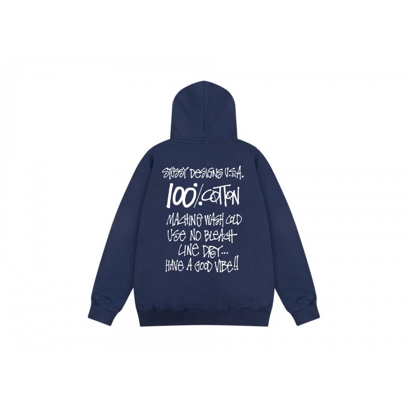 Mens Unisex Hooded Sweatshirt Letter Print Loose Fit Casual Top