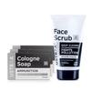 Ammunition Cologne Soap with Charcoal & Bay Leaf, 3 X 125 Gm (Pack of 3) & Face Scrub for Men - 100g - with Activated Charcoal
