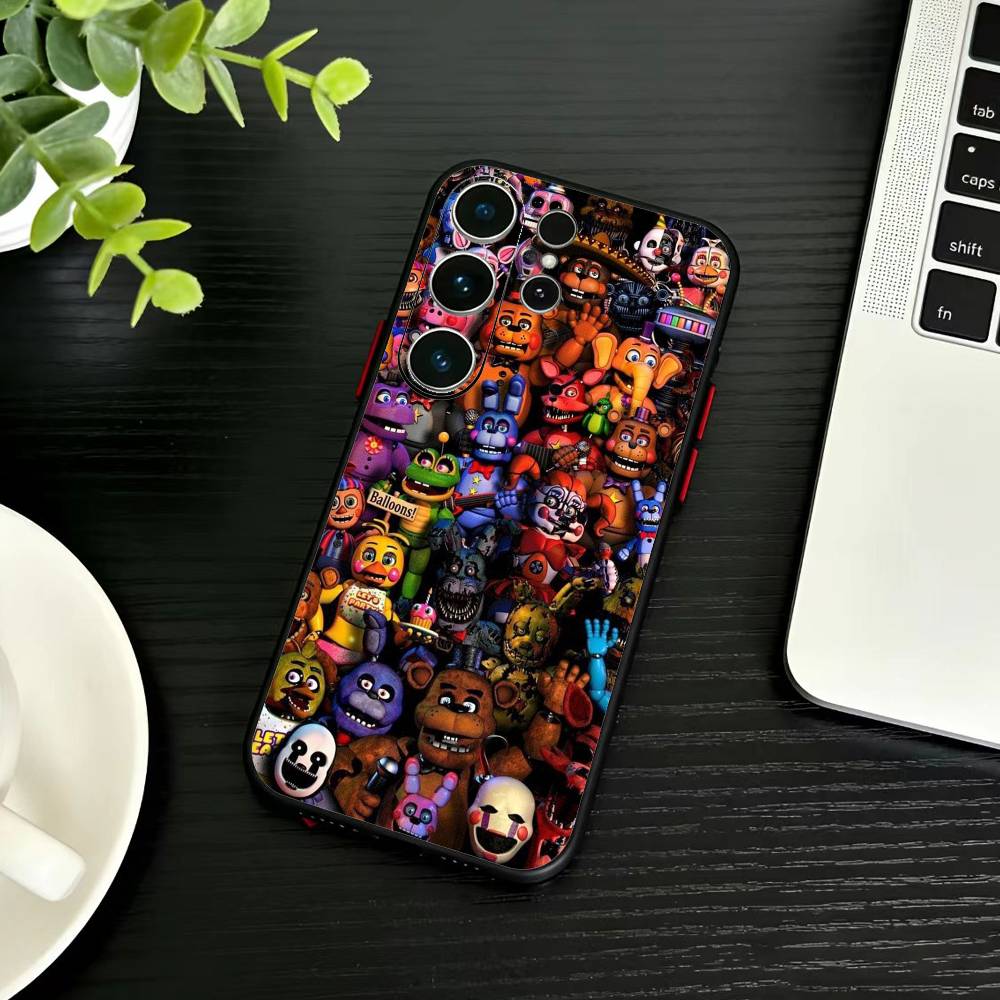 Чехол для телефона Five Nights at Freddy's для Samsung S26, S25, S24, S23, S22, S21, S20, S30, Ultra, Plus, Fe, Note, 5G Черный